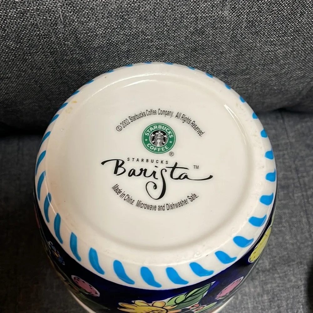 Starbucks Vintage Floral/Lemon Canister